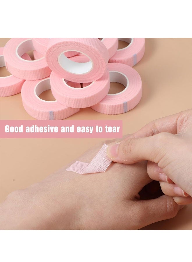 5Rolls Eye Makeup Tape,Sensitive Lash Tape  for Clusters,Eyelash Extension Tapes,Breathable Non-Woven Fabric,Makeup Tapes for Eyeshadow,9 m Each Roll,Pink - Image 5
